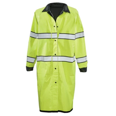 XS REG GERBER OUTERWEAR RAINCOAT 70C3/L PRO DRY RAIN JACKET HI-VIS / BLACK XS - Image 1 of 3