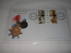 PNC 2000 Australian Legends The Last Anzacs $1 one dollar PNC Coin stamp - Picture 1 of 4