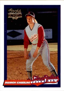 1994 Colorado Silver Bullets Coors #5 Shannon Kimberling Fort Worth Texas Card