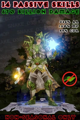 Diablo 3 - Modded - Ethereal + SoulShard Infused - Typhon's Veil V.2 - 670B DMG - Imagem 1 de 4