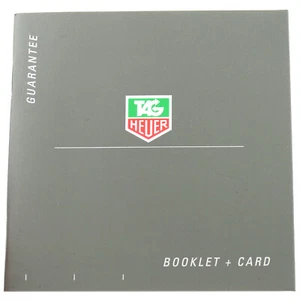 "FOLLETO + TARJETA" GARANTÍA TAG HEUER - Imagen 1 de 2