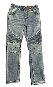 Boys Distressed Skinny Mid-Rise Jeans - art class Dark Wash 14 NWT - Picture 1 of 4