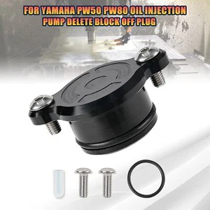 Black Oil Injection Pump Delete Block Off Plug For YAMAHA PW50 PW80 CI - Picture 1 of 15