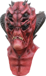Alien Multi Eye Outer Space Devil Ghoulish DELUXE ADULT LATEX BARBATOS MASK - Picture 1 of 1
