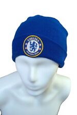 Chelsea FC Royal Blue Knitted Winter Hat Football Club Badge Official - Hat2519