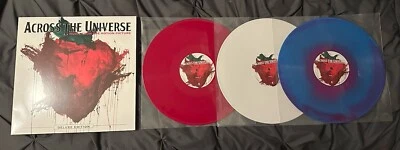 Across The Universe Soundtrack 3LP Colored Vinyl Records Used. Excellent+ - Image 1 of 4