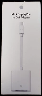 Genuine Apple MB570Z/B Mini DisplayPort to DVI Adapter White A1305 - Image 1 of 4