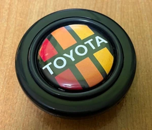 TOYOTA VINTAGE LOGO JDM Horn Button for SPARCO OMP MOMO NARDI steering wheel - Picture 1 of 4