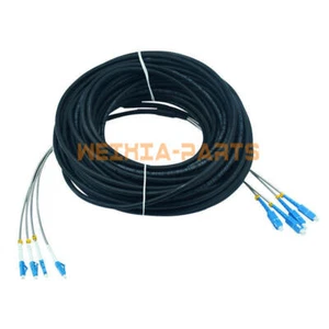 10M Field Outdoor Cable LC-SC UPC 4 Strand 9/125 SingleMode Fiber Patch Cord - Picture 1 of 1