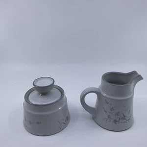 Noritake Stoneware WOODSTOCK Patten Cream And Sugar - Picture 1 of 6