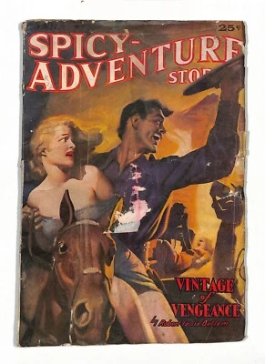 Spicy-Adventure Stories January 1940 Pulp action - Image 1 of 2