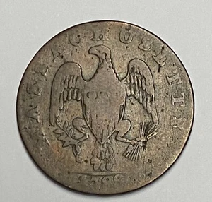 1788 Massachusetts Colonial Copper One Cent 1C - Picture 1 of 8