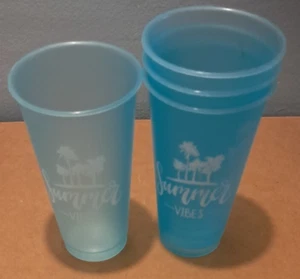 Juego de 4 tazas True Living AZUL cada taza tiene capacidad para 25 fl oz SUMMER VIBES UE31 - Imagen 1 de 2