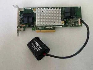 Adaptec ASR-81605ZQ 12G SAS 16-Port 1GB Cache PCIe x8 RAID Controller + Battery - Picture 1 of 5