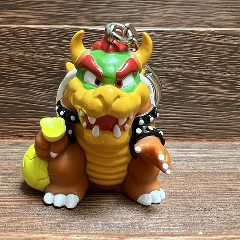 Bowser Mario Party Nintendo Keychain Key Holder 2.5" Figure Japan Vintage 1998 Cover
