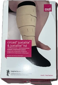 CircAid juxtalite HD Lower Leg Compression Wrap Black- Medium Open Box - Picture 1 of 6