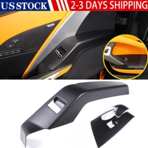 Fits Corvette C7 Matte Black Window Lift Trim Switch Panel cover trim 2014-2019 - Picture 1 of 19