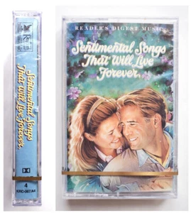 READERS DIGEST MUSIC sentimentale Songs, die für immer leben werden Kassettenband Neu - Bild 1 von 4