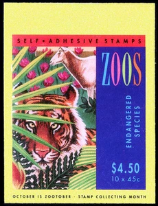 1994 Zoos Endangered Species booklet. Perfect. Ret: $22 • FREE POST • - Foto 1 di 2