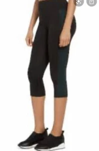 Leggings de pino profundo recortados en bloque de colores de ideología - Imagen 1 de 6