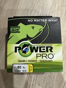 Línea de pesca trenzada Power Pro Hi-Vis amarilla 80 lb 300 yardas - Imagen 1 de 1