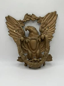 Vintage massiver Messing amerikanischer Adler größerer Türklopfer patriotisch Retro Dekor - Bild 1 von 9