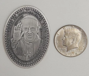 2oz PAPA FRANCISCO Pope Francis VIRGEN PROVIDENCIA Medalla Iglesia Puerto Rico - Picture 1 of 12