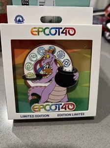 Walt Disney World Parks 2022 Epcot 40th Anniversary Figment Mini Jumbo LE Pin - Picture 1 of 6