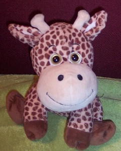 FIESTA KIDZ 2008 Soft Stuffed GIRAFFE Plush Toy Brown Tan 8" GUC - Picture 1 of 2