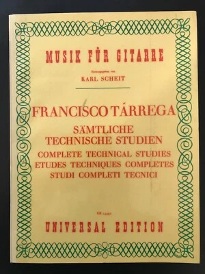 FRANCISCO TÁRREGA, SÄMTLICHE TECHNISCHE STUDIEN / COMPLETE TECHNICAL STUDIES - Bild 1 von 4