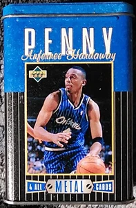 1996 Penny Anfernee Hardaway Upper Deck 4 All Metal Cards Tin Orlando Magic - Picture 1 of 7