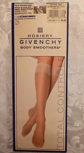 *Vintage* Givenchy Body Smoothers Knee-High Beige 100% Nylon One Size - Picture 1 of 2