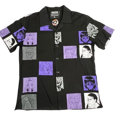 Hunter x Hunter Hypland Phantom Troupe Button Up Shirt S/S Anime NWT Mens L - Image 1 of 4