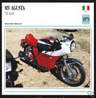 1973 MV Agusta 750cc Sport (743cc) Italy Motorcycle Photo Spec Sheet Info Card