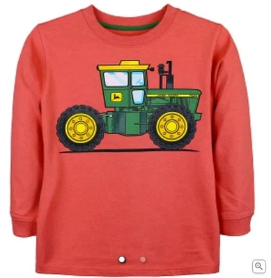 NEW John Deere Tractor #7520 Red Long Sleeve T-Shirt  Size 5, 6, Or 7 - Image 1 of 3