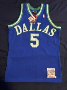 100% Authentic 1994 95 Jason Kidd Dallas Mavericks Mitchell Ness Jersey 40 M NWT - Picture 1 of 6