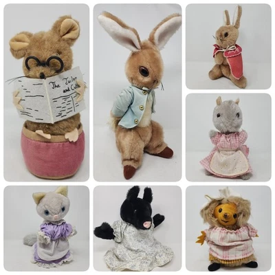 Vintage Beatrix Potter Eden Toys 70’s/80's Peter Rabbit Tiggy Mopsy Plush Lot 7 - Image 1 of 4