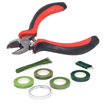 8Pcs Set Flower Arrangement Kit Floral DoubleSided Tape Wire Cutter For Bouquet - Image 1 of 4