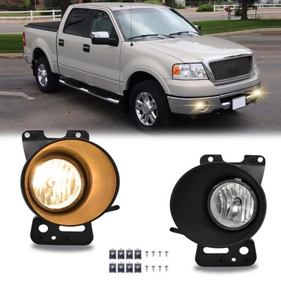 Luces antiniebla izquierda+derecha lámpara de parachoques con juego de soportes para Ford F-150 Mark LT 2005-2008 Foto 1 de 4