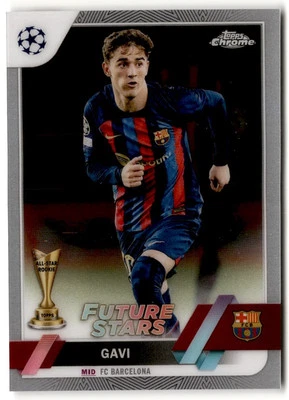 2022 Topps Chrome UEFA Gavi #178 FC Barcelona - Image 1 of 2