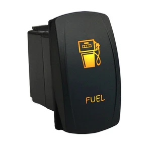 FUEL 6M49O Rocker Switch 12V 20A LED amber ON/OFF waterproof marine offroad ATV - Imagen 1 de 1