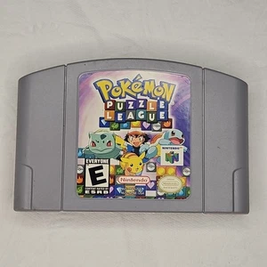 Pokemon Puzzle League (Nintendo 64 N64, 2000) Cartucho Solo Auténtico - PROBADO - Imagen 1 de 3