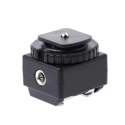 For Nikon For Canon Flash to Camera Hot Shoe Converter Adapter PC Sync Socket - Image 1 of 4