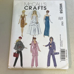 McCall's Crafts - M6258, 11 1/2" Doll Fashion Clothes  -  Patterns  - Picture 1 of 1