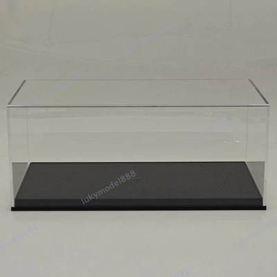 1:18 Scale Model Car Display Cabinet High Quality Acrylic Case Carbon Fiber Base - Image 1 of 4