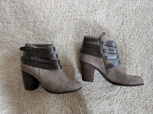 Madden Girl "Deluxe " Brown Taupe Strappy  Ankle Boots Womens Size 8.5 M Studs - Picture 1 of 9