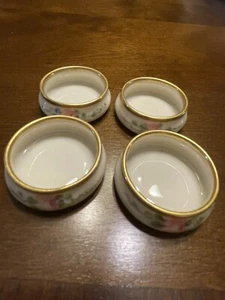 Four Vintage/antique Porcelain Belleek Salt Cellars, Excellent Condition - Picture 1 of 3