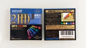 Set of 2 - Maxell 3.5 inch Micro Floppy Disk - Cobalt Blue - New, Shrink-Wrapped - Bild 1 von 1