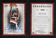 2007-08 Upper Deck Chronology Gold Auto /10 Clyde Drexler #17 Auto HOF