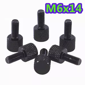 Panel lateral de chasis de aleación de aluminio M6*14 negro tornillo moleteado tornillo antideslizante - Imagen 1 de 5